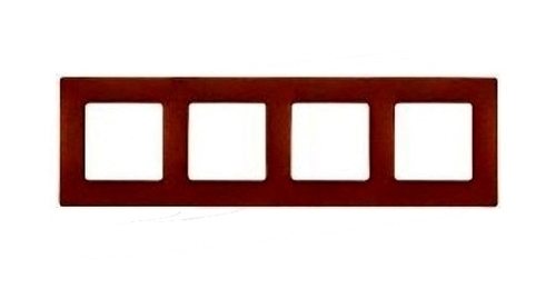 Рамка 4 поста Legrand ETIKA, какао