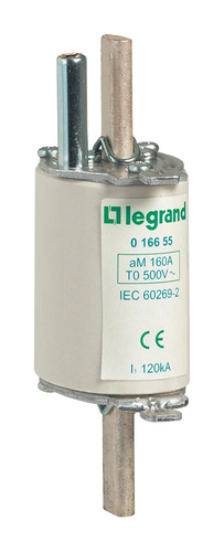 Предохранитель типа aM - размер 0 - с бойком - 125 A